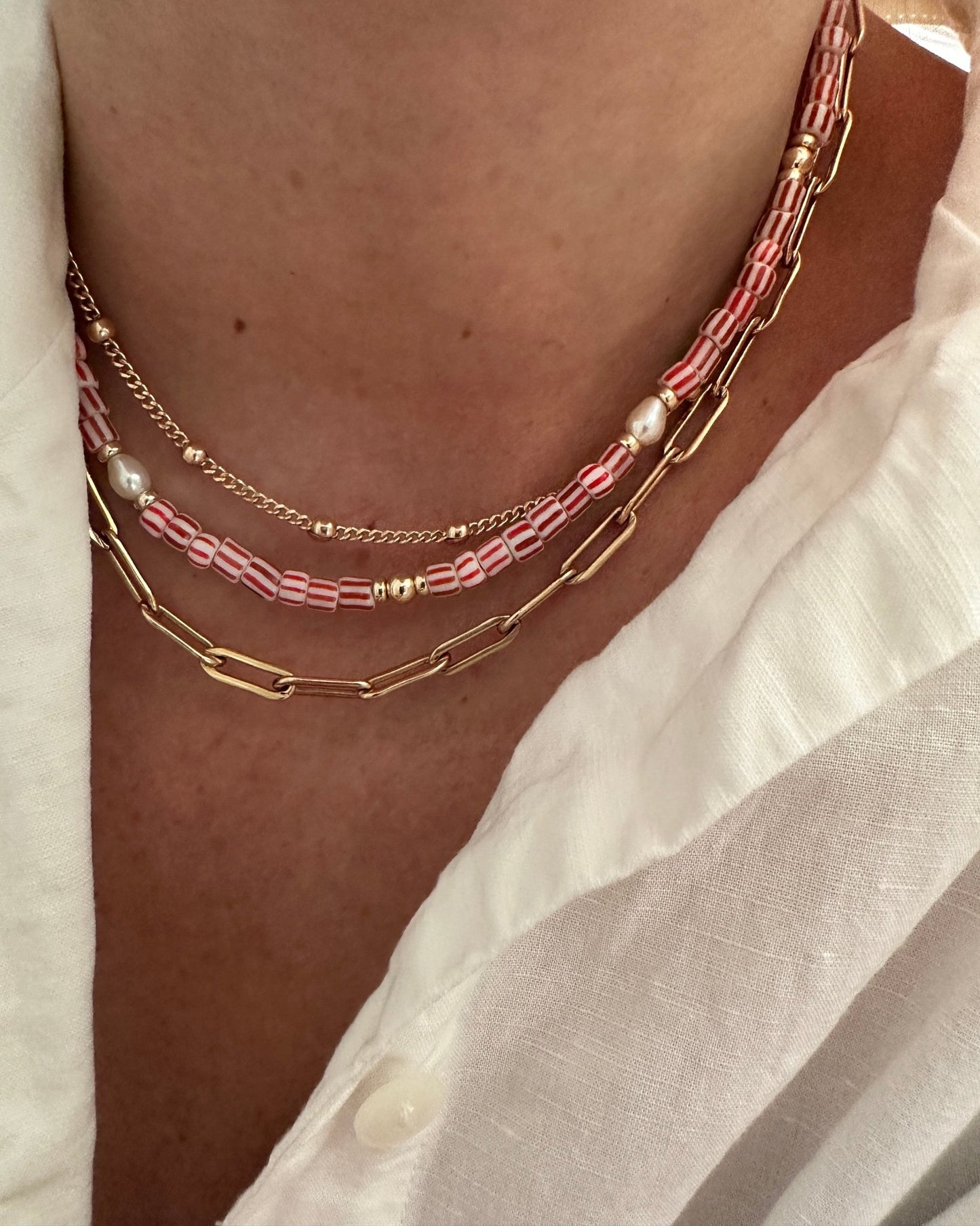 AMELIE Pearl Beaded Necklace