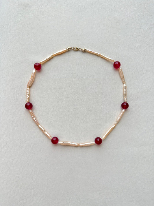 CHERRI Pearl Beaded Necklace