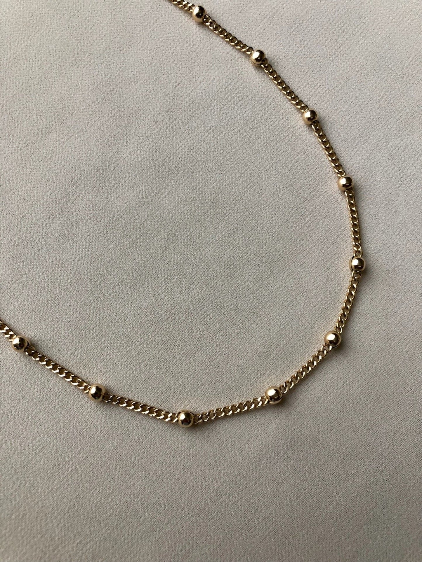 CHIARA Gold Ball Chain Necklace