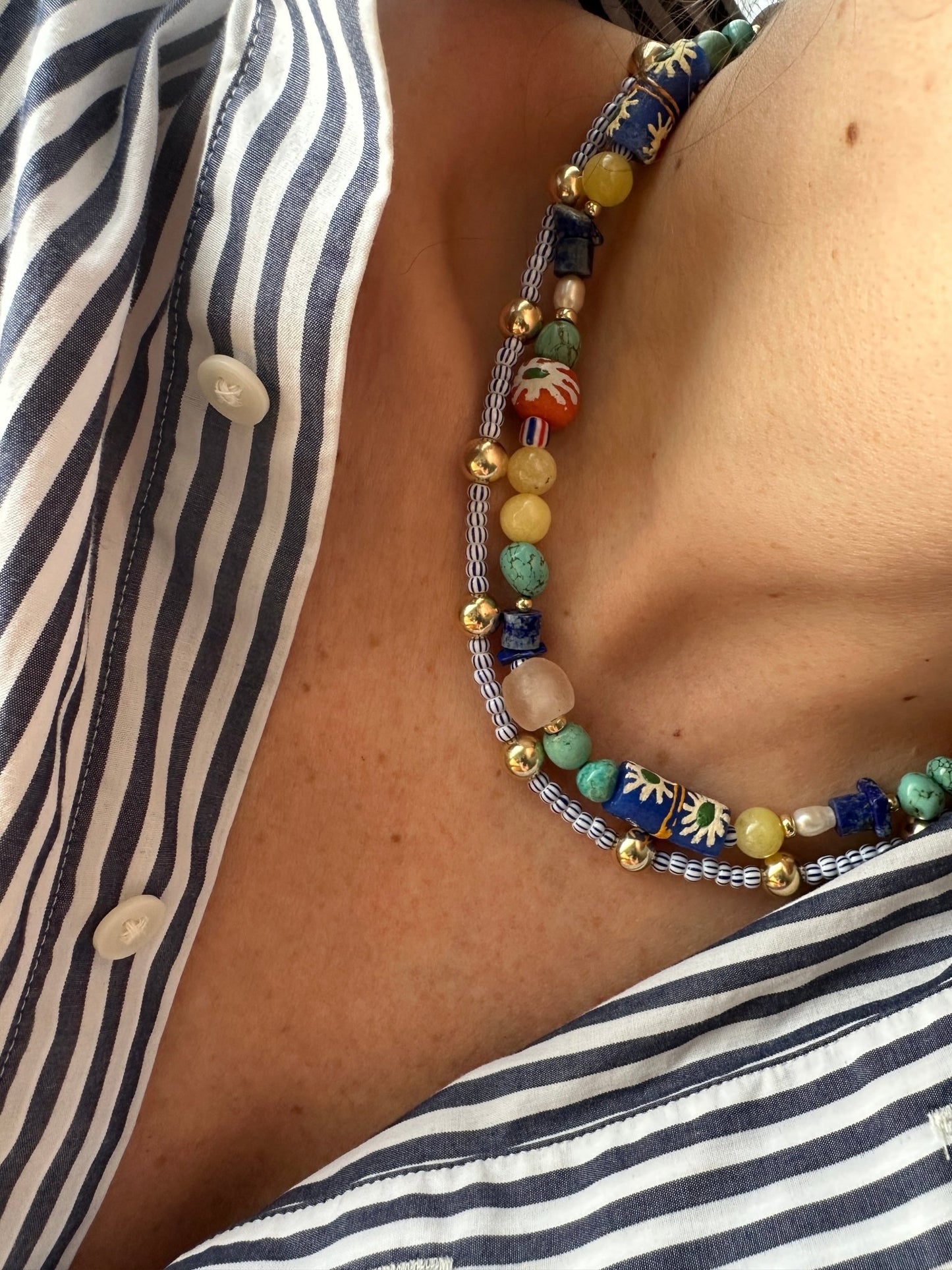 ESMA Pearl Beaded Necklace