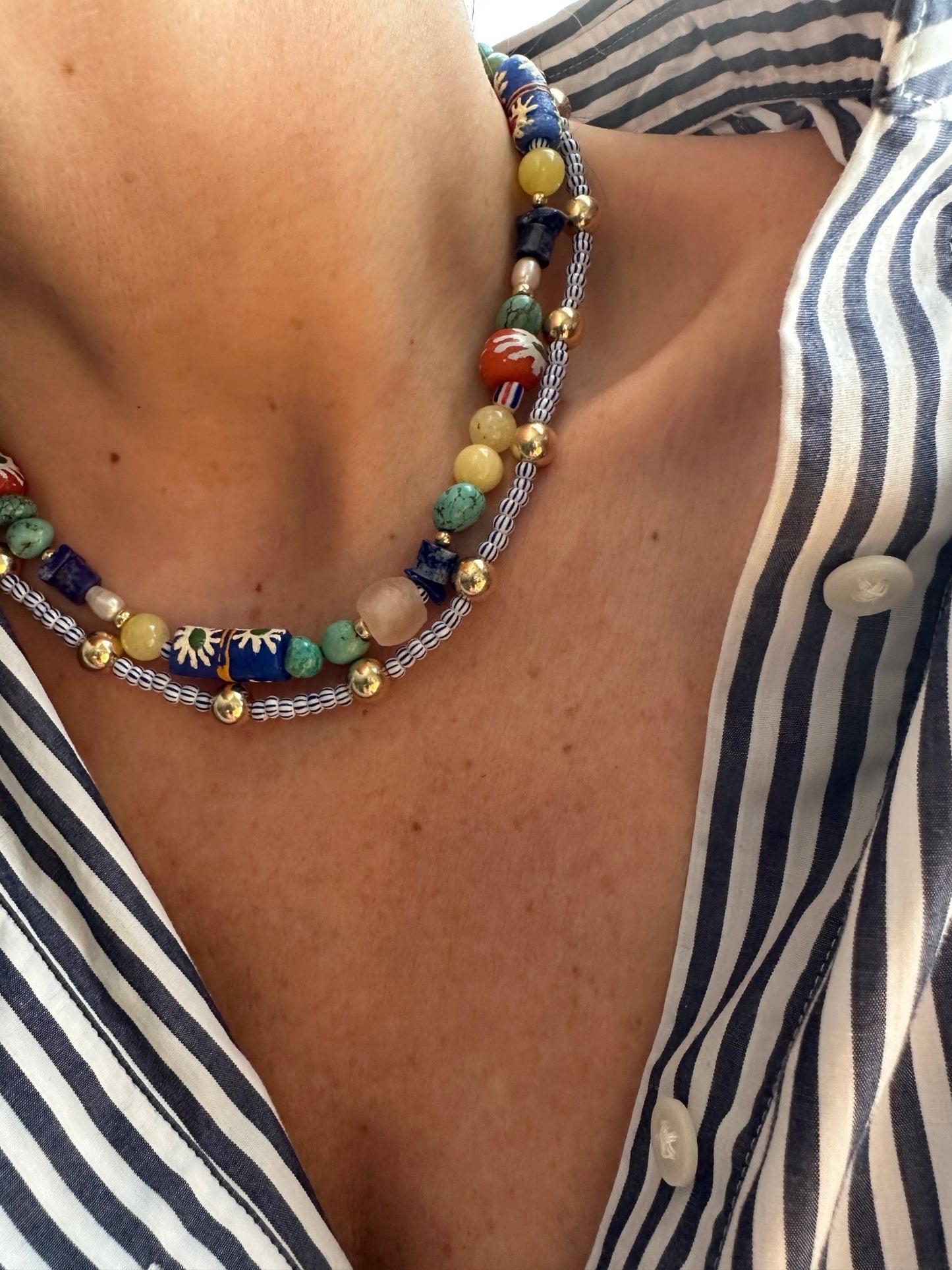 ESMA Pearl Beaded Necklace
