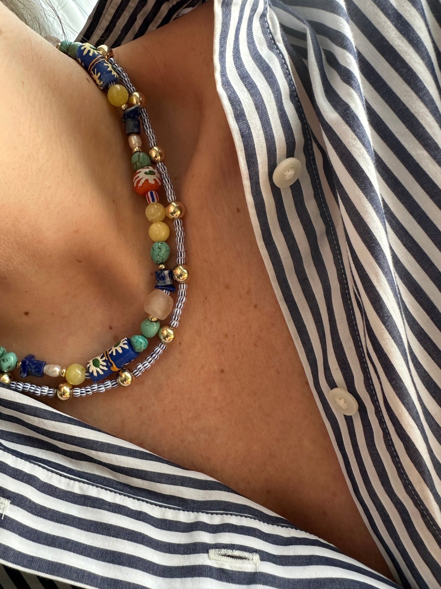 ESMA Pearl Beaded Necklace