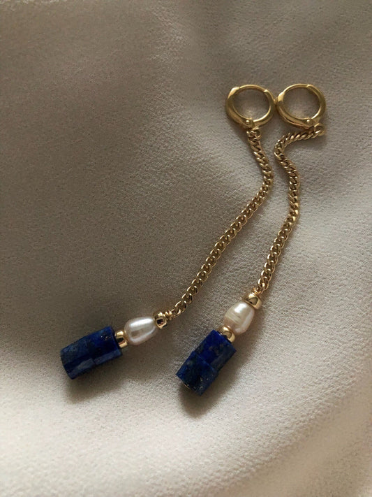 FARA LAPIS EARRINGS