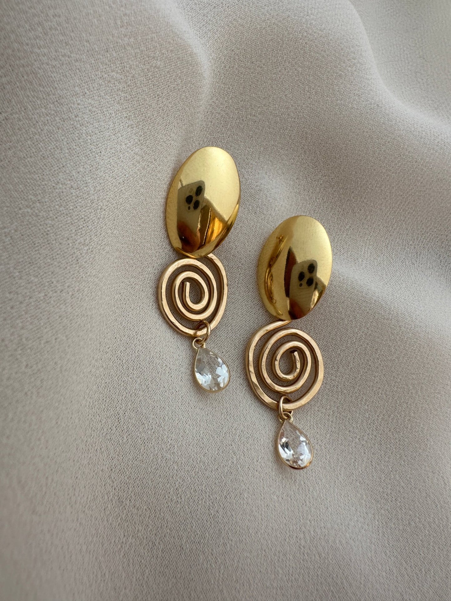 GAEL Gold Gemstone Earrings