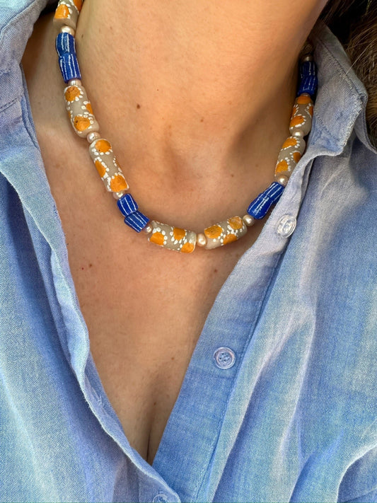 MARISOL Pearl Beaded Necklace