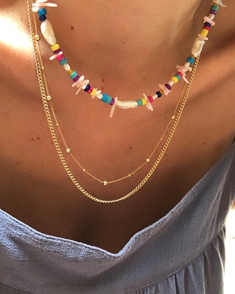 OLÉ Pearl Beaded Necklace