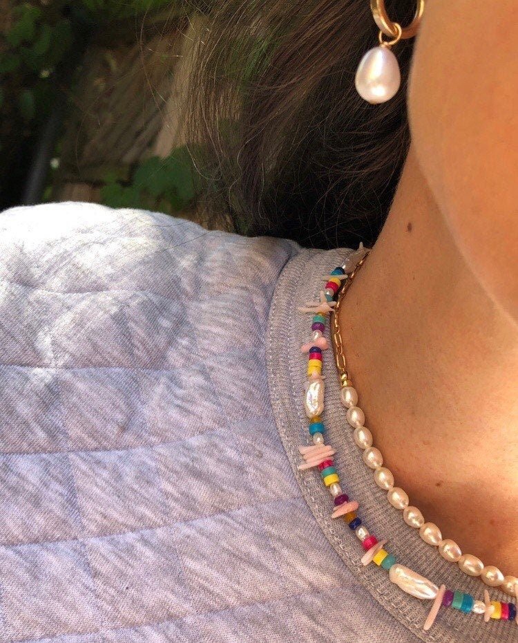OLÉ Pearl Beaded Necklace