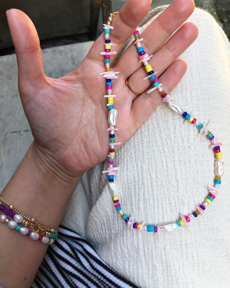 OLÉ Pearl Beaded Necklace