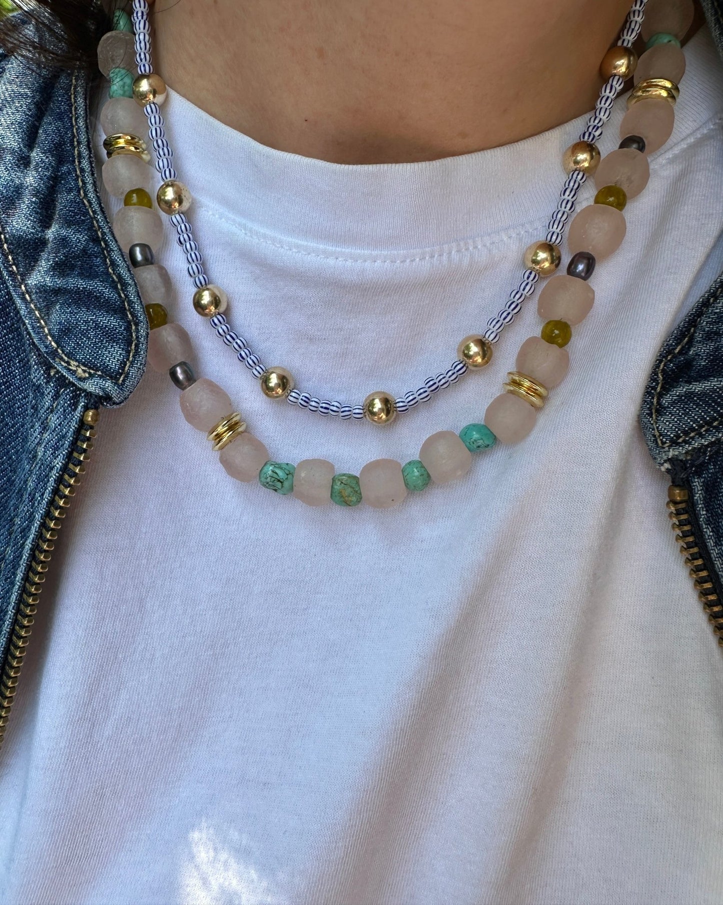 SUNA Pearl Beaded Necklace
