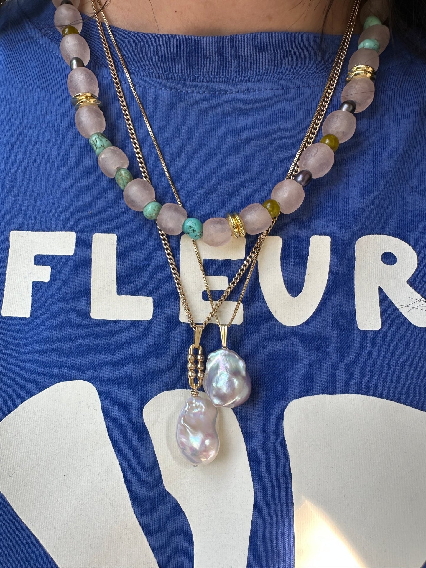 SUNA Pearl Beaded Necklace