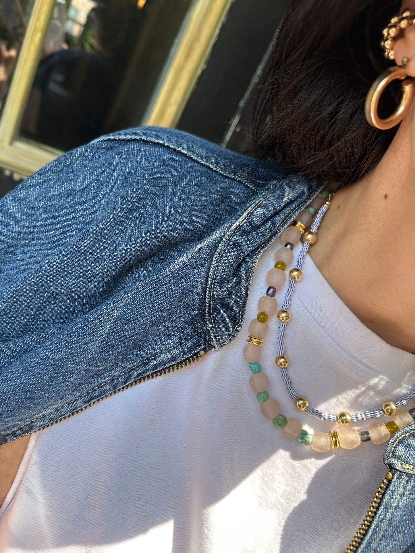 SUNA Pearl Beaded Necklace