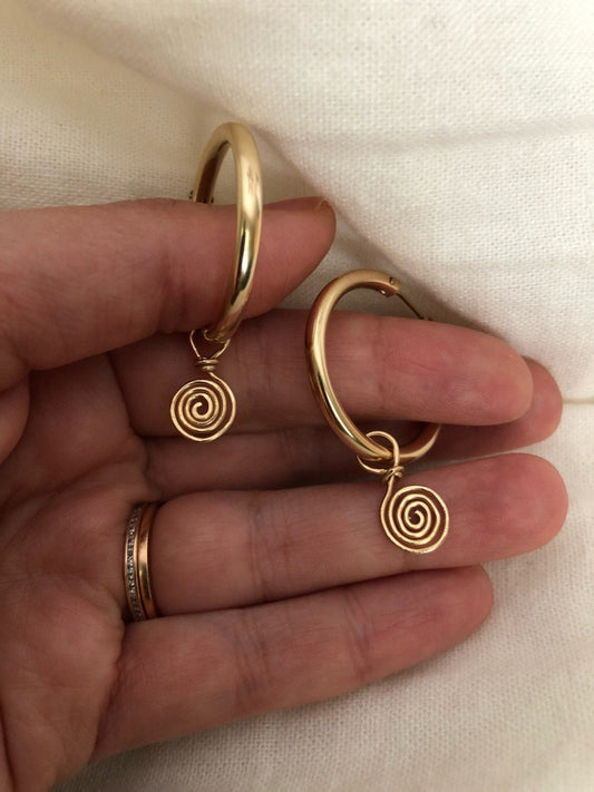 ZELIA SPIRAL HOOPS
