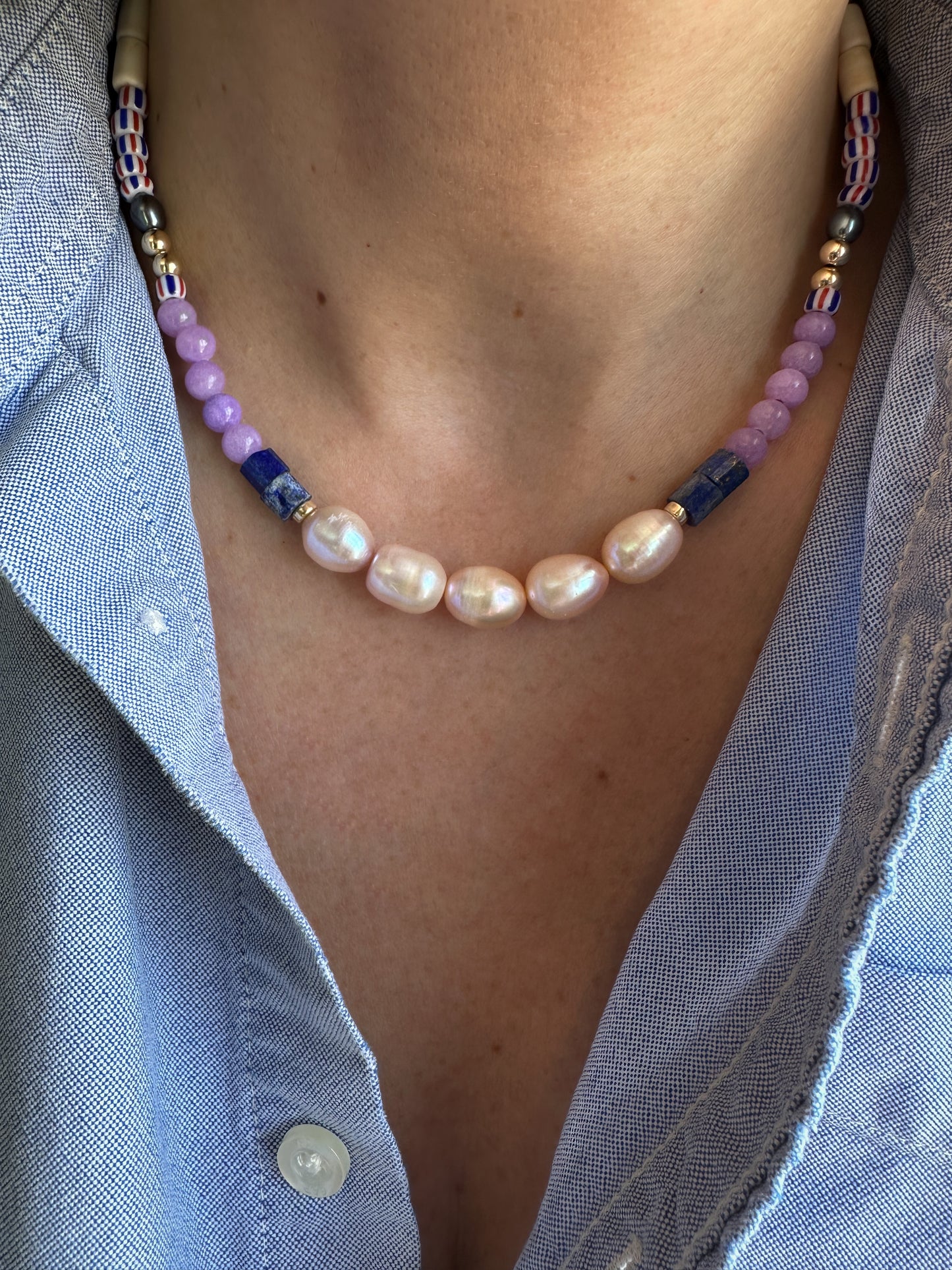 MARTA Pearl Beaded Necklace