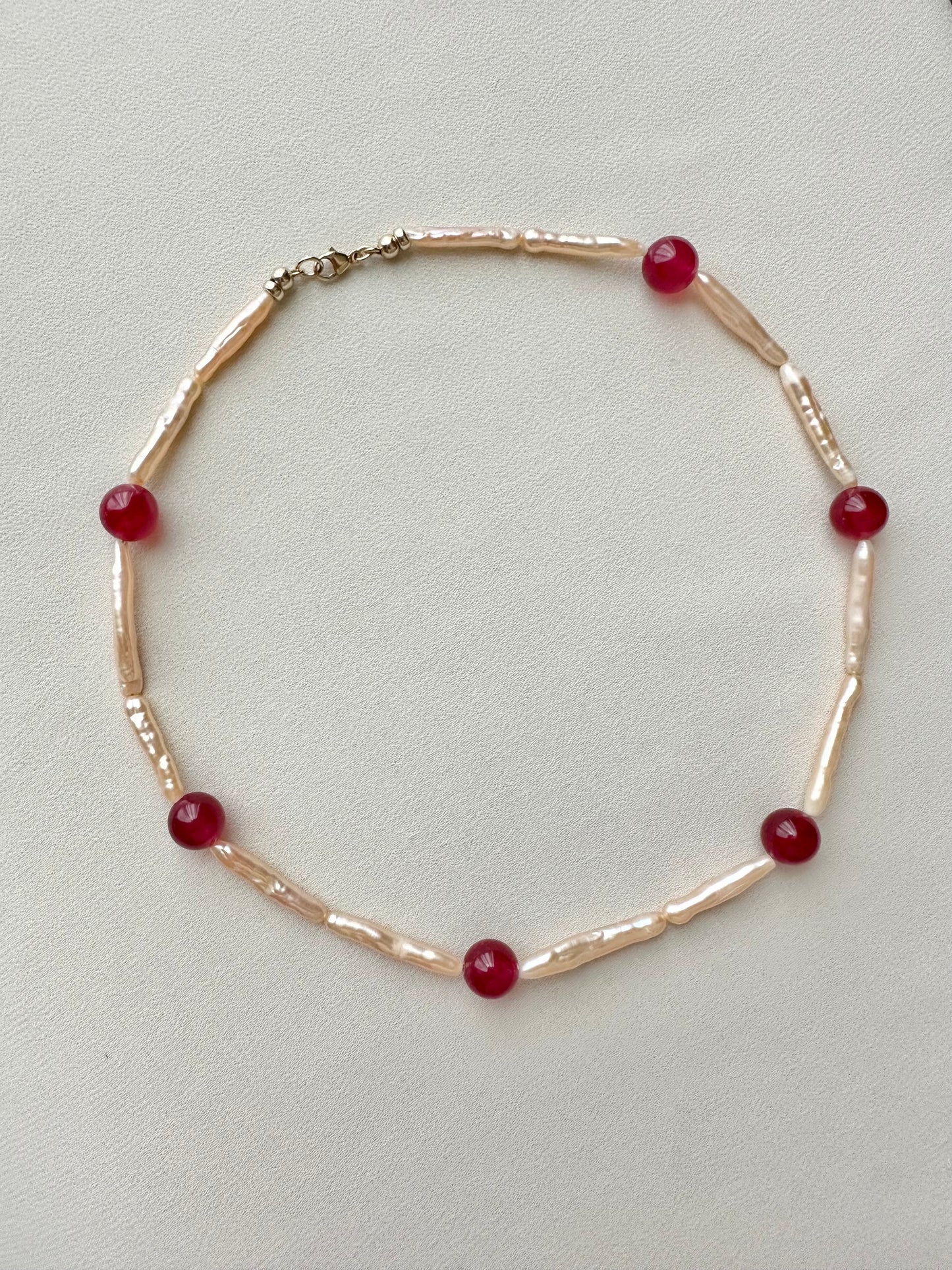 CHERRI Pearl Beaded Necklace