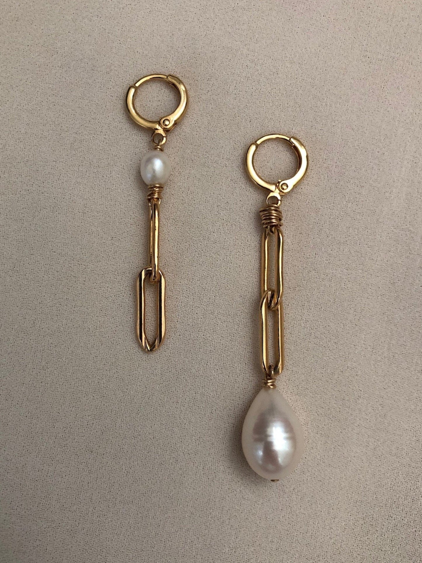 AYA Pearl Chain Earrings