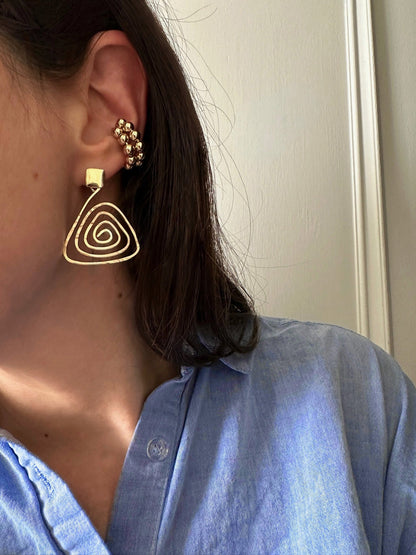 BEATRIZ SPIRAL EARRINGS