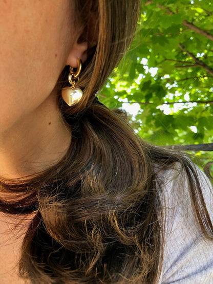 BLAKE HEART EARRINGS