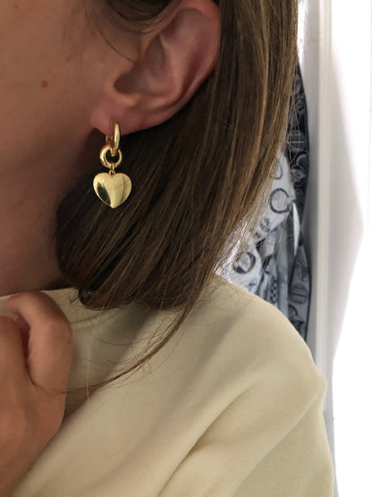 BLAKE HEART EARRINGS