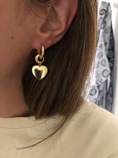 BLAKE HEART EARRINGS