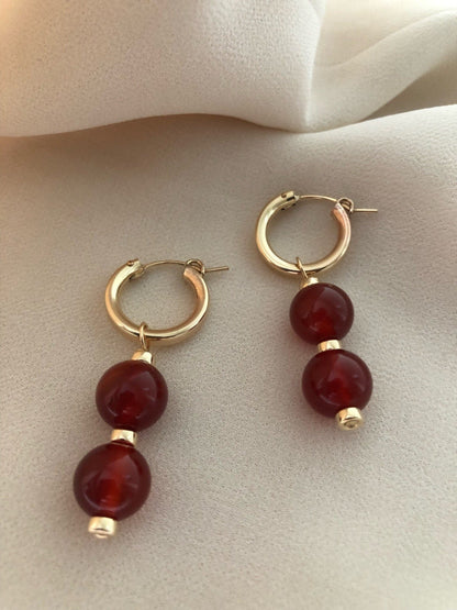 CARMEN GEMSTONE HOOPS
