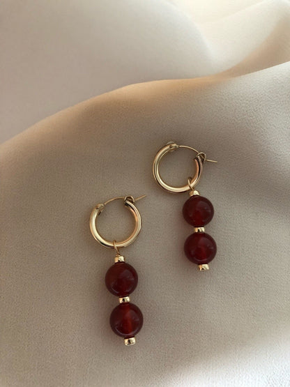 CARMEN GEMSTONE HOOPS