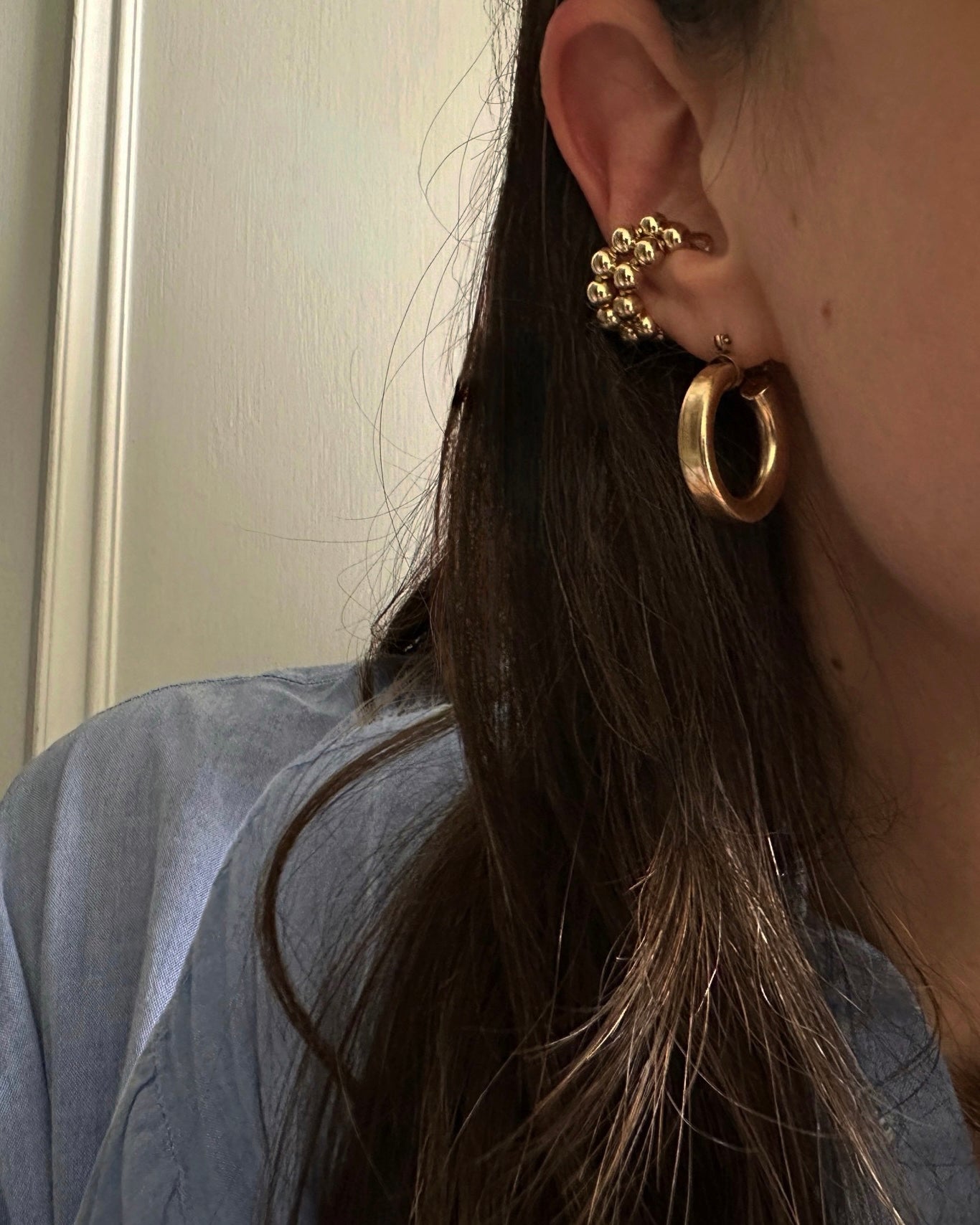 DAISY Gold Ear Cuffs