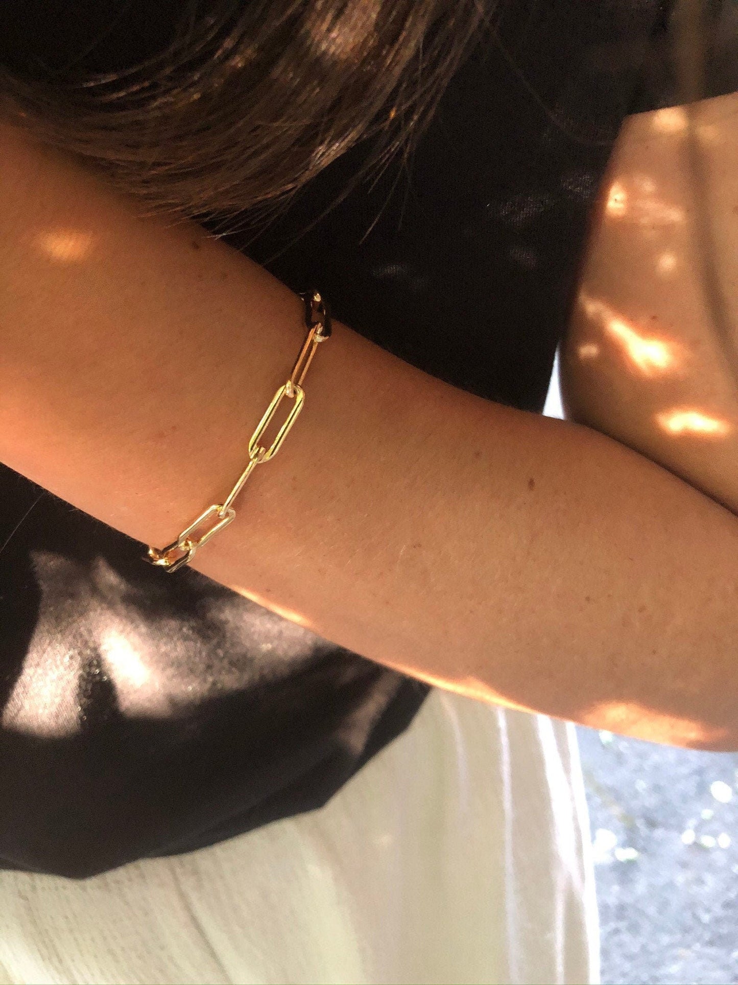 HARLOWE Paperclip Chain Bracelet