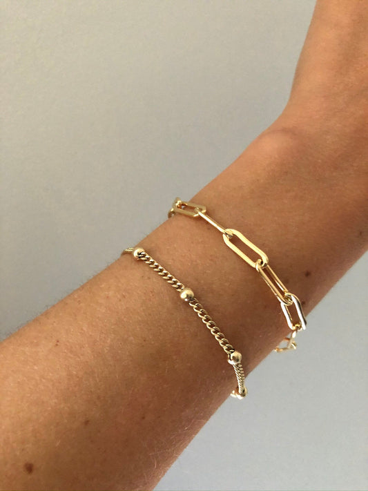 HARLOWE Paperclip Chain Bracelet