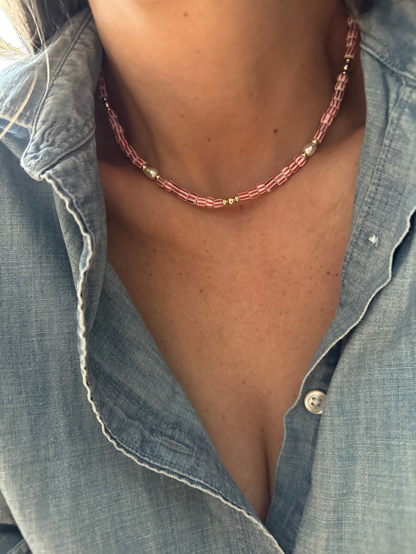 AMELIE Pearl Beaded Necklace