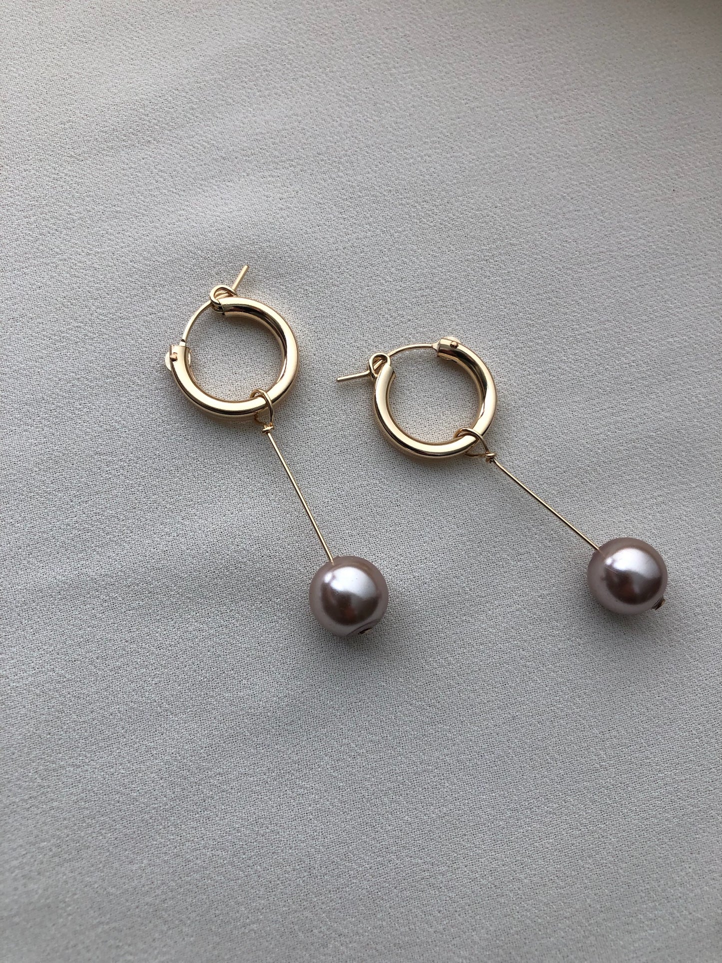 LIV Gold Pearl Hoops