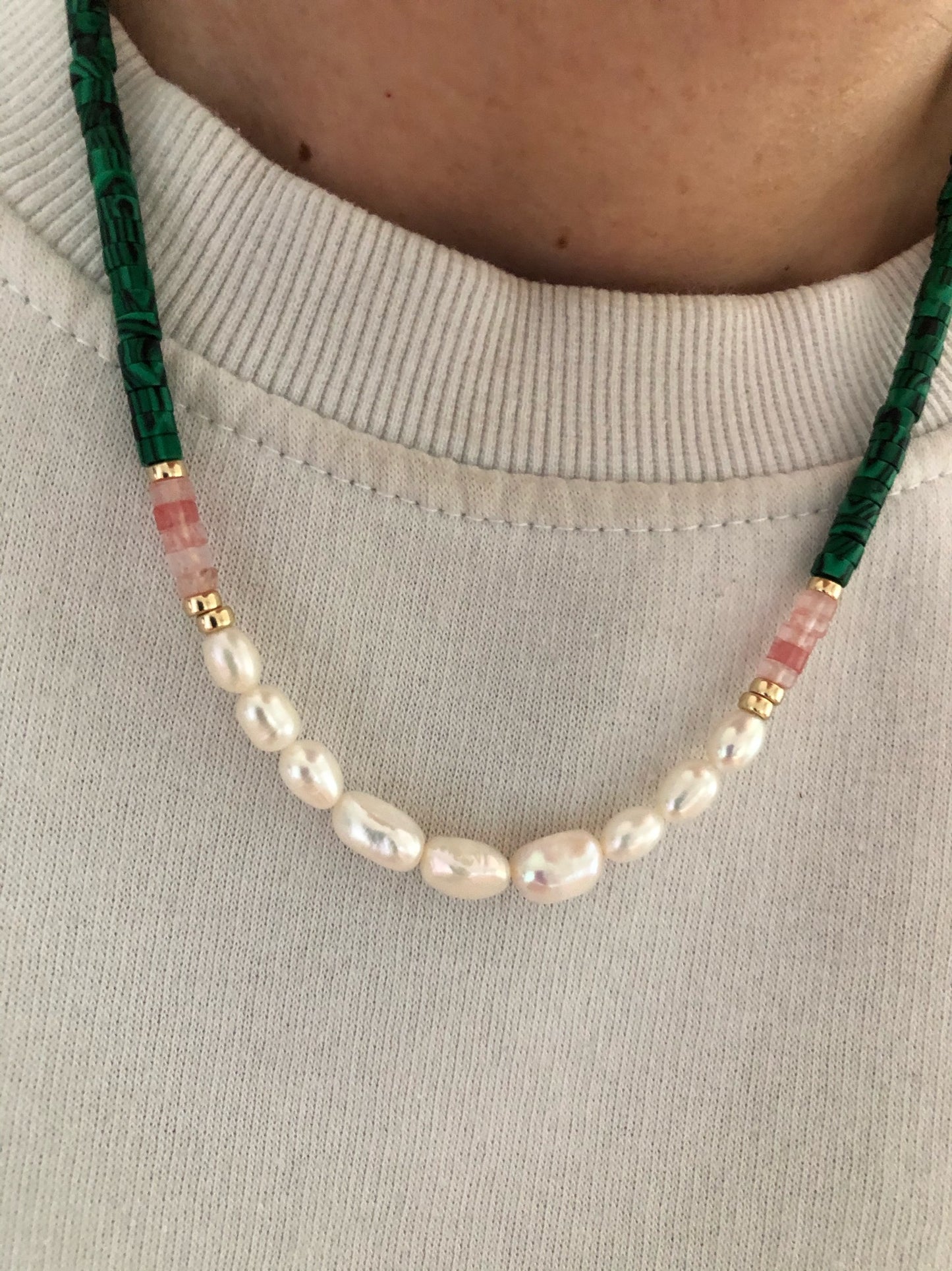 FIA Pearl Beaded Necklace