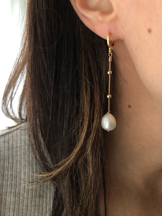 ISABELLA Pearl Gold Earrings