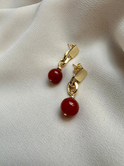 KARMA CARNELIAN EARRINGS