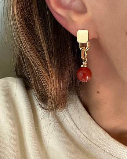 KARMA CARNELIAN EARRINGS