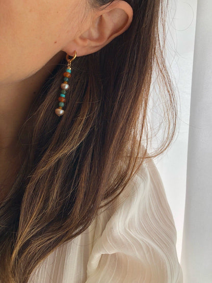 KASHA BEADED EARRINGS