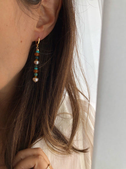 KASHA BEADED EARRINGS