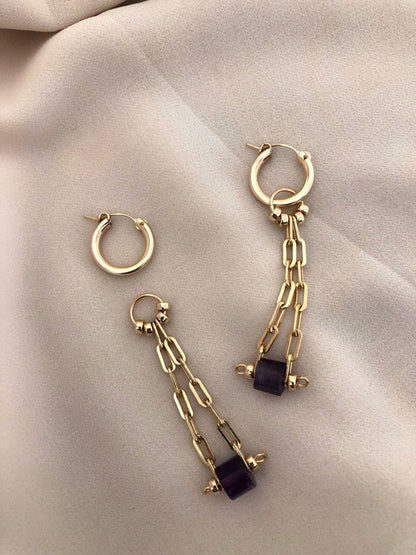 KYA AMETHYST EARRINGS