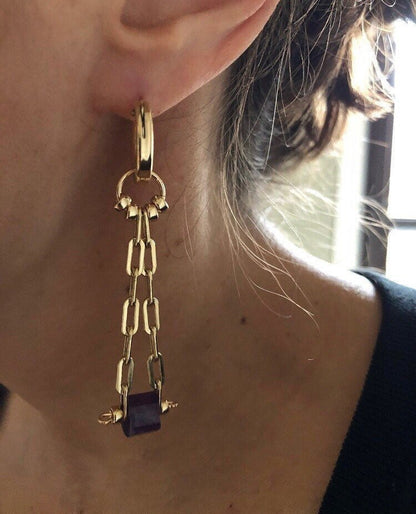 KYA AMETHYST EARRINGS