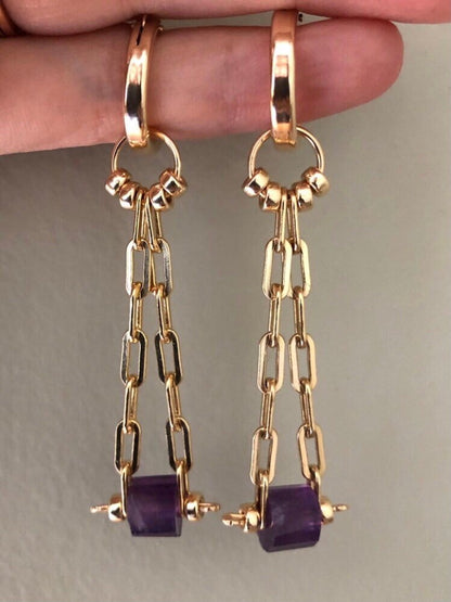 KYA AMETHYST EARRINGS