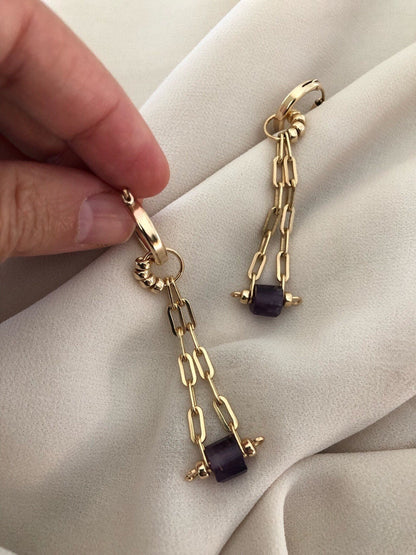 KYA AMETHYST EARRINGS