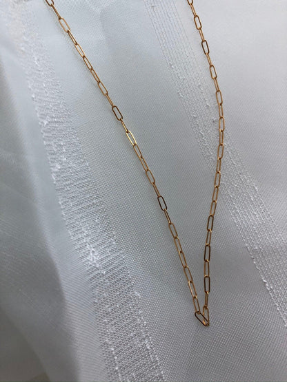 LEA CHAIN NECKLACE | Gold-Filled Paperclip Chain Necklace