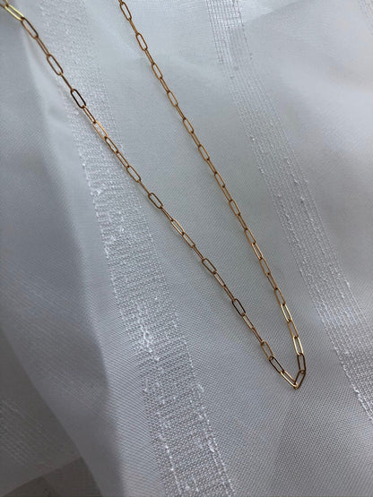 LEA CHAIN NECKLACE | Gold-Filled Paperclip Chain Necklace