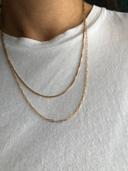 LEA CHAIN NECKLACE | Gold-Filled Paperclip Chain Necklace