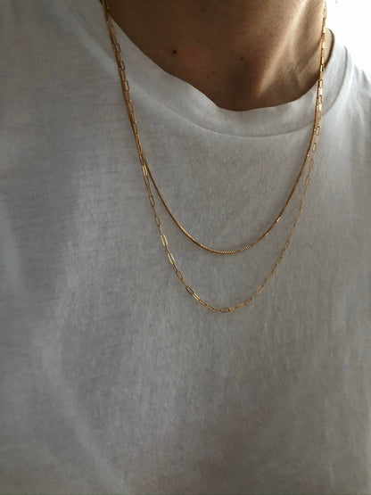 LEA CHAIN NECKLACE | Gold-Filled Paperclip Chain Necklace