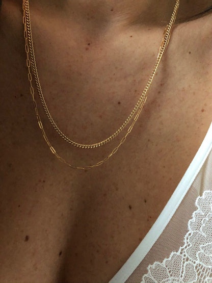 LEA CHAIN NECKLACE | Gold-Filled Paperclip Chain Necklace