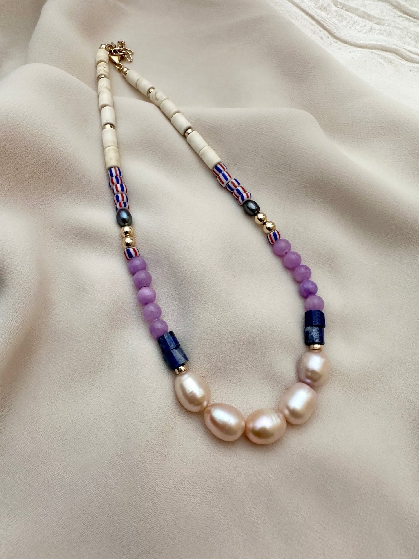 MARTA Pearl Beaded Necklace