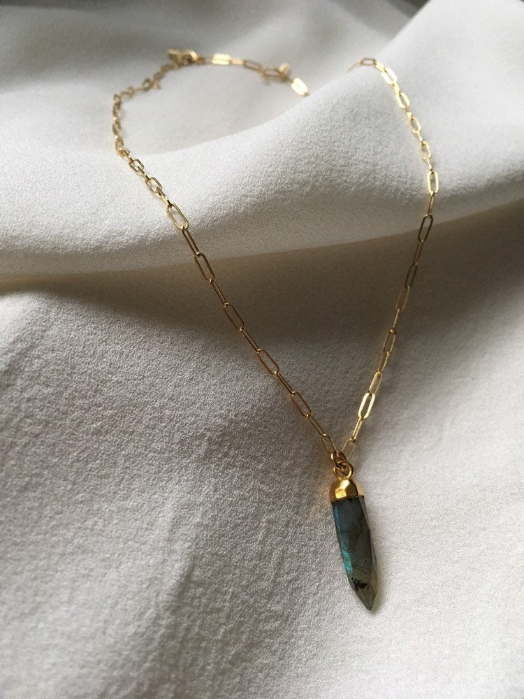 NAIN Labradorite Spike Necklace