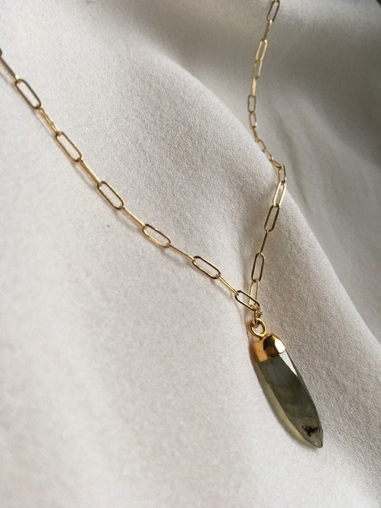 NAIN Labradorite Spike Necklace