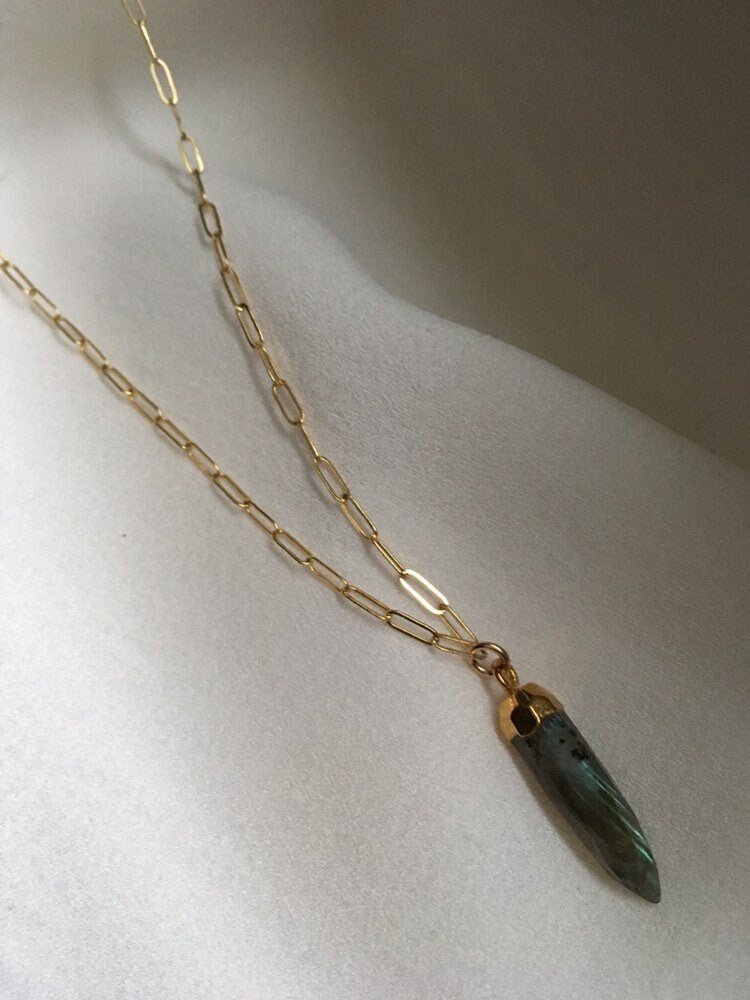 NAIN Labradorite Spike Necklace