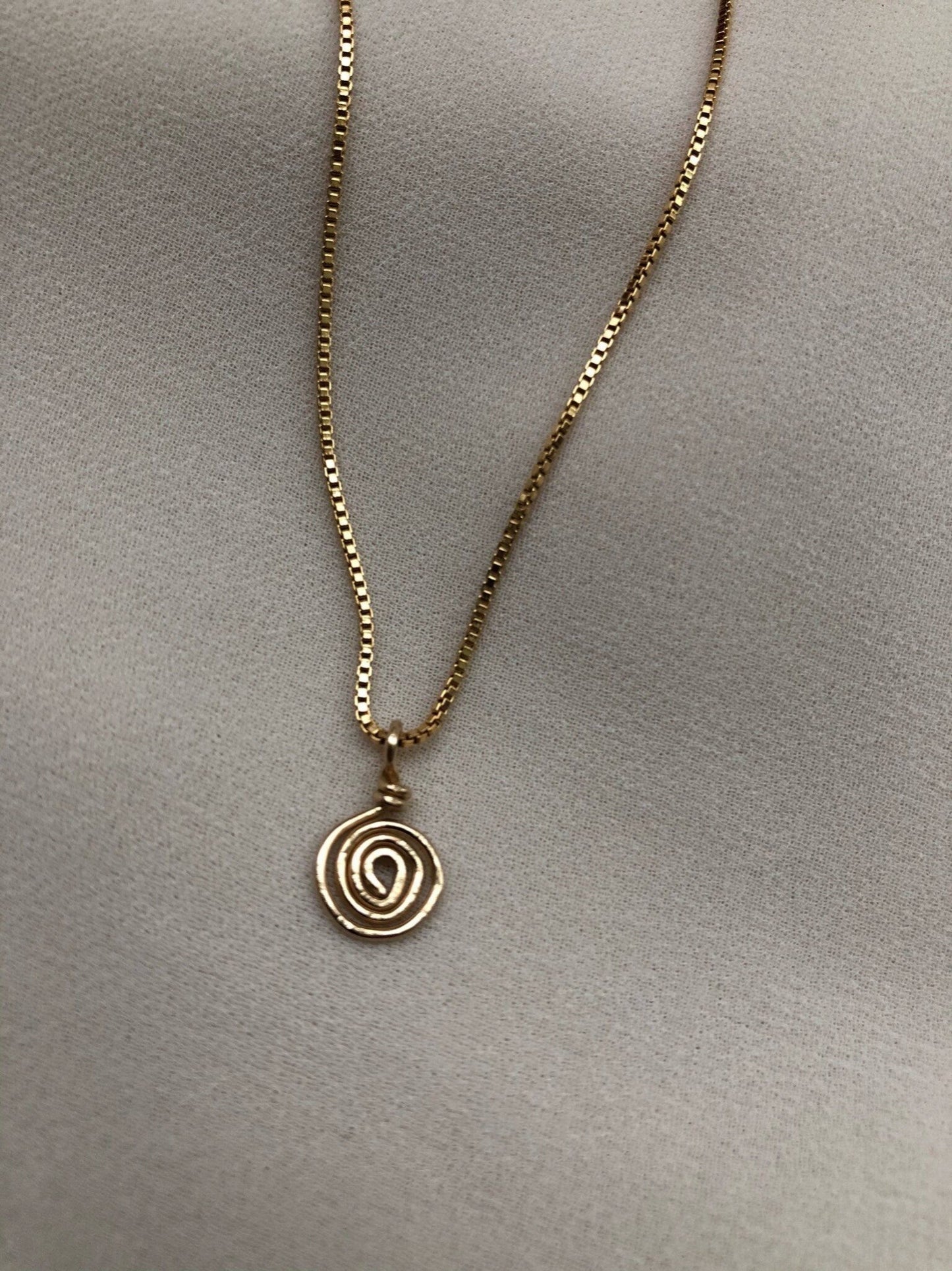 NEZ Spiral Gold Necklace